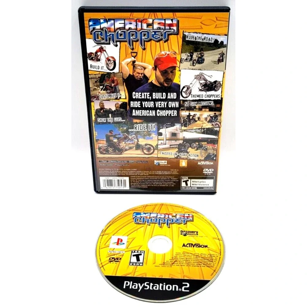 AMERICAN CHOPPER GAME & CASE PS2 GAME PLAYSTATION 2 ‎ ACTIVISION GAMES
